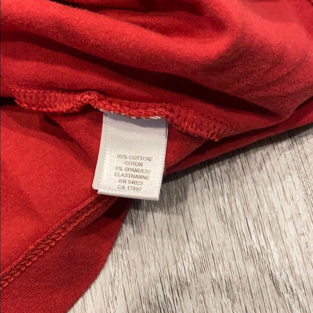Banana Republic Red Gathered Strap Tank Top - Picture 5 of 5